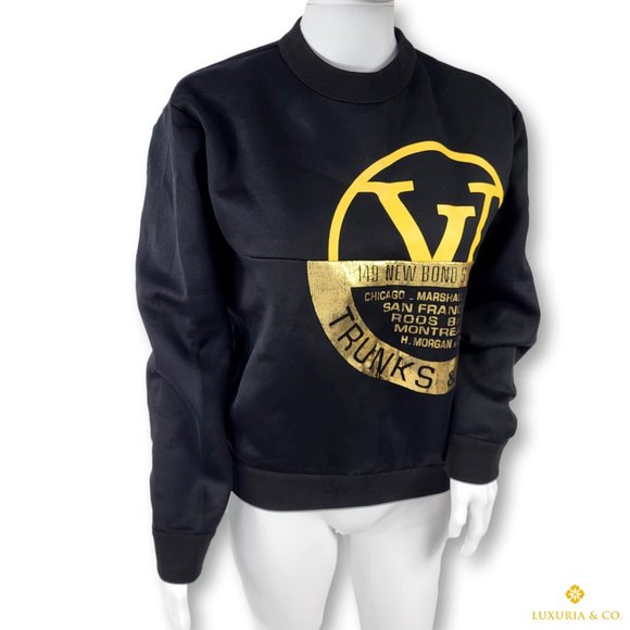Louis Vuitton Men's Black Cotton Trunks & Bags Sweatshirt - Picture 1 of 14